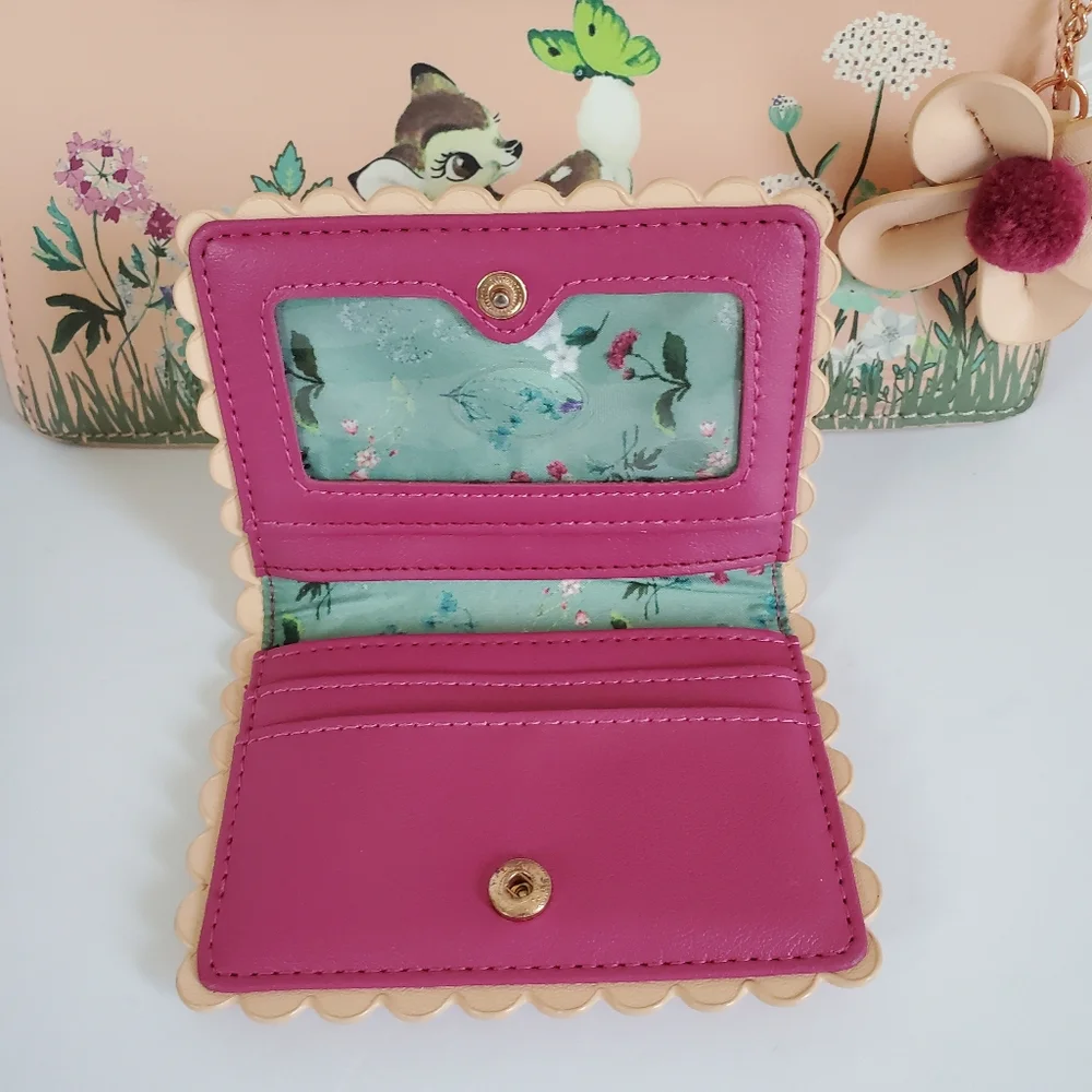 Disney Our Universe Bambi Watercolor Portrait Handbag & Matching Wallet Set